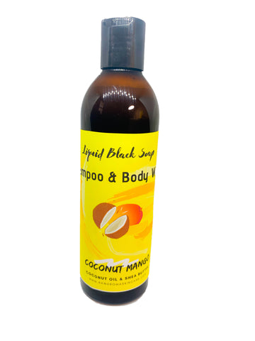 Liquid Coconut Mango African Black Soap