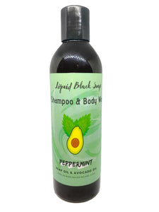 Liquid Peppermint African Black Soap